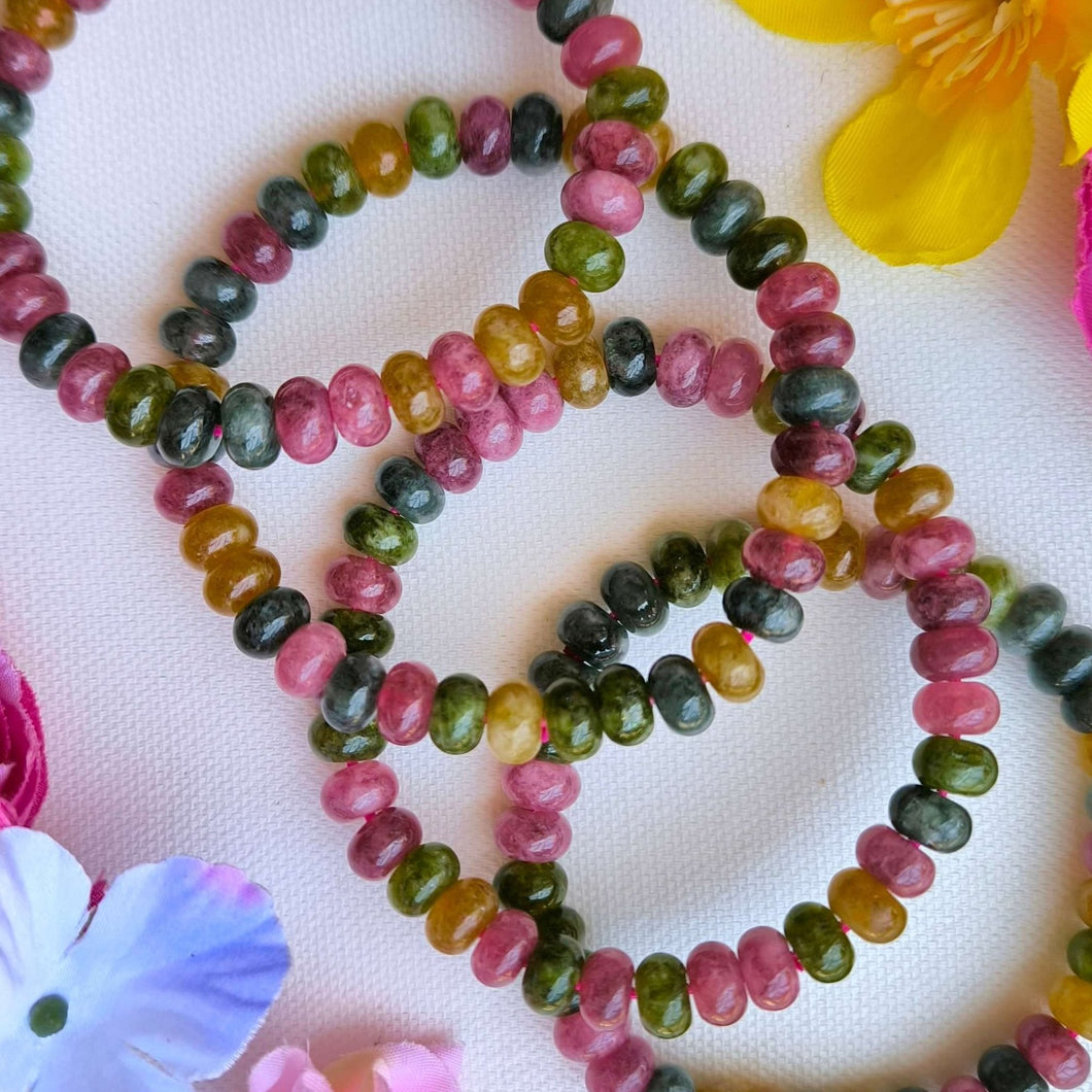 Tourmaline Abacus Bracelet - 8mm stones