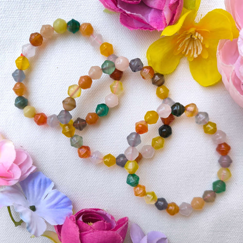 Agate Bracelet - bell-shaped stones